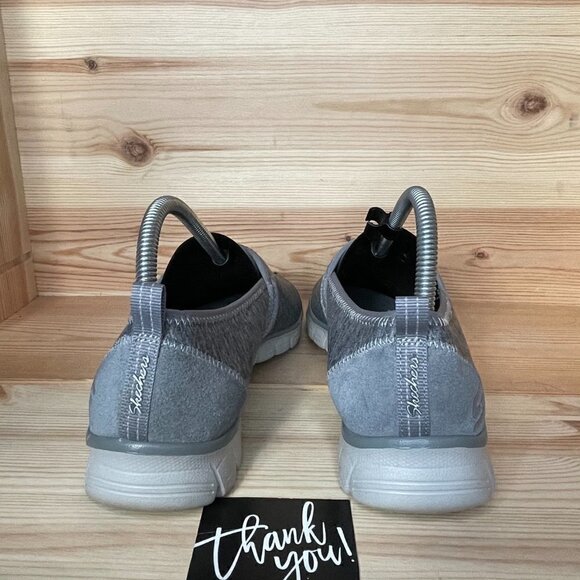 Skechers Air Cooled Memory Foam SN 23436 Slip On Grey Shoes - Picture 5 of 9